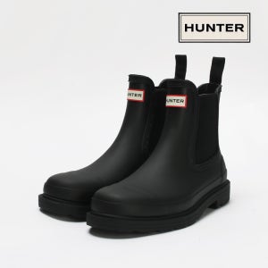 헌터 레인부츠 첼시 코만도 여성 장화 블랙 WFS1018RMA-BLK