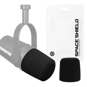 SHURE MV7 슈어 팟캐스트 XLR 호환 마이크 필터 스펀지 커버 윈드 스크린 2P