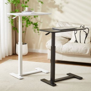 밴프 유압식 높이조절 테이블 쇼파 사이드 테이블 이동식 미니 보조탁상 침대 침실 거실 노트북 책상