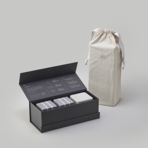 르마하 반지 괄사 두피 얼굴 승모 마사지 리프팅+거치대 틴케이스 선물세트