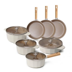 STOLTZ 슈톨츠 크림 냄비 프라이팬 IH 인덕션 패밀리 7종 세트 (편수18+양수20+양수24+전골24+팬24+팬28+팬30)