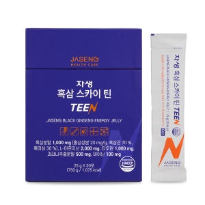 자생 흑삼 스카이 틴 25g, 30개 6년근 흑삼 원물 고함량 흑삼 1,000mg 아르기닌 2,000mg 타우린 1,000mg 애플망고맛 수험생 맞춤 5대 집중 포뮬러