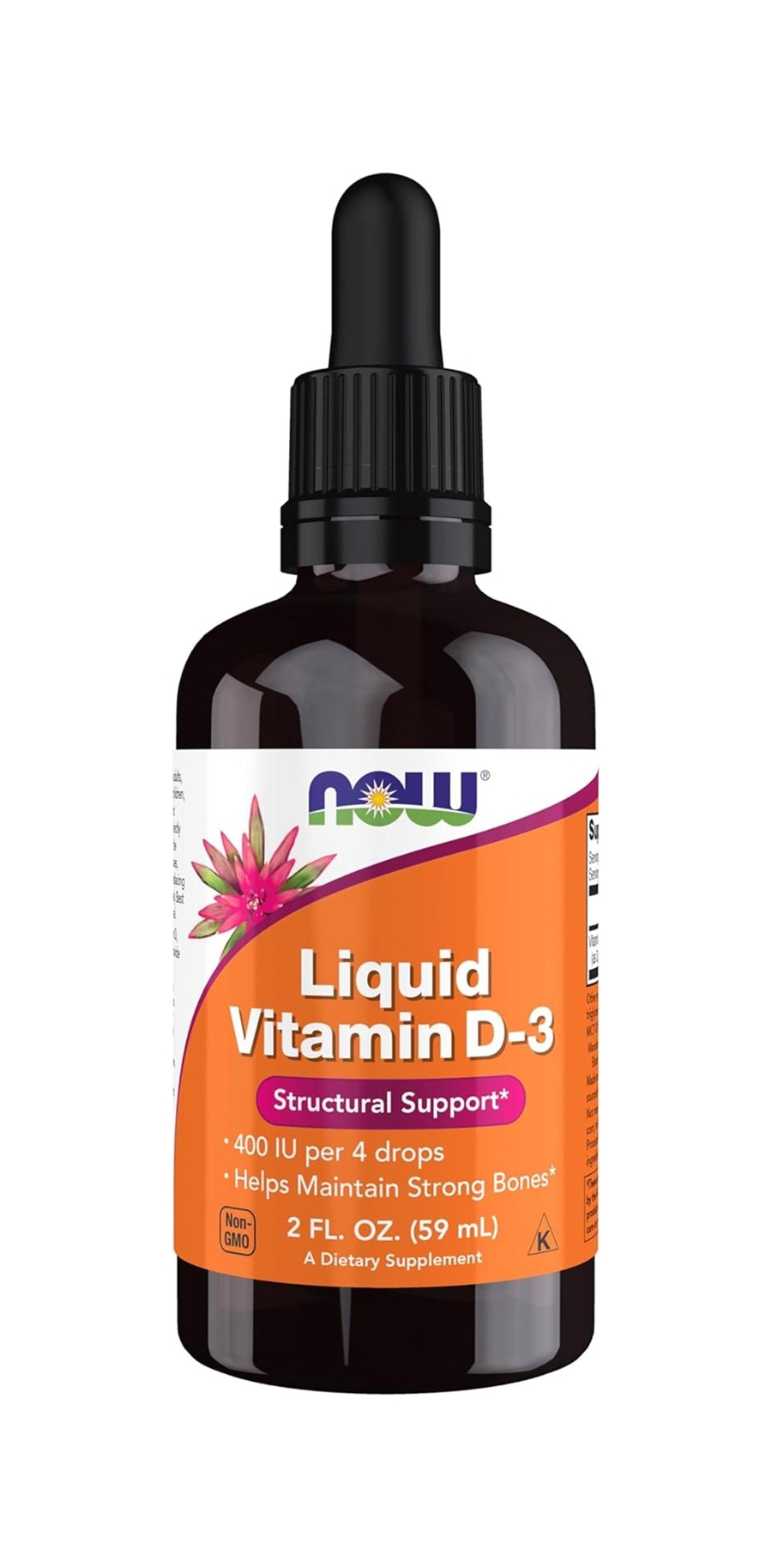 나우푸드 <b>리퀴드 비타민D3</b> <b>400IU</b> 59ml