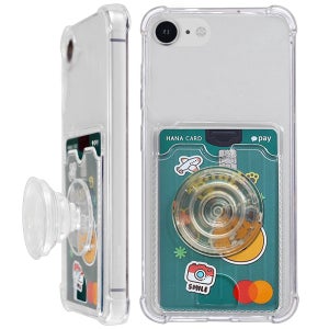 아이폰16e 카드 수납 그립 톡거치대 케이스