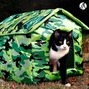 길고양이텐트 조립식 방수 고양이 숨숨집 야외용 유기묘 하우스
