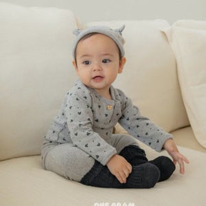 아기 가을 바디슈트 6개월 12개월 18개월 여아 남아 긴팔 미키 면 스판 바디슈트