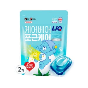 리큐 퍼퓸 파워 캡슐세제 코튼허그향 45개입 2개