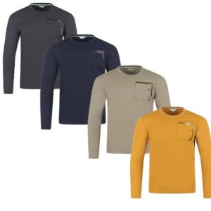 웨스트우드 봄가을 간절기 남성 긴팔 등산 라운드 티셔츠 작업복 블랙야크 케이투