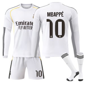 (동계긴팔)레알마드리드 음바페 벨링엄 호날두 홈 25/26 축구복 아동 주니어 키즈 유니폼