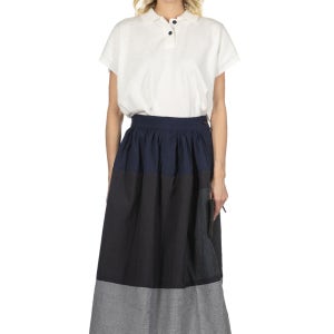 비스빔 엘리베이션 산토메 패치워크 스커트 PWW네이비 Visvim