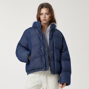 [후아유] 데님 푸퍼 패딩(여성) / WHJPF4V16F
