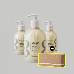 르마하 요거덤 딥 클렌징 밀크 300ml 3SET 피지 블랙헤드 예민 피부 저자극 클렌저