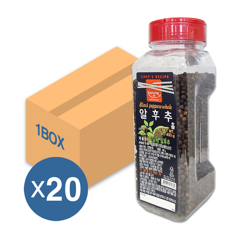 미담채 알후추 <b>홀</b> 400g 1BOX 20개입