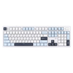 지클릭커 제주WK107 1K 파도스위치 풀윤활 무선 블루투스 기계식 키보드 화이트마린 당근주황축 45g