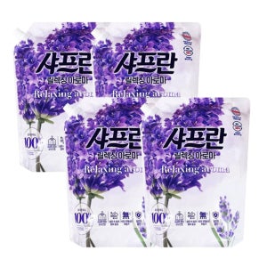 샤프란 릴렉싱 아로마 섬유유연제 리필 2.6L x 4개 1박스