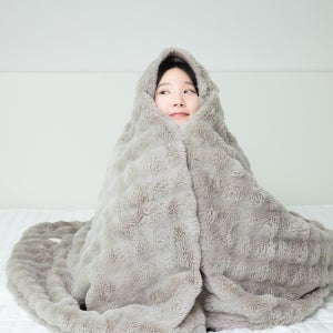 오아 포그밍L코듀 전기 온열 담요 사무실 캠핑 차박용 휴대용 여행용 극세사 무릎 이불