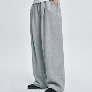 [아테즈] 에센셜 원턱 와이드 트레이닝 바지 (기모선택)