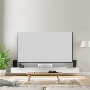 HOME ALR 액자스크린 80인치 4K UHD 웜화이트 HS-CAW80