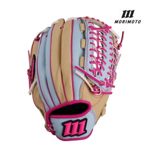 길들이지않고 바로쓰는 모리모토 돈피 야구글러브 12인치 아이보리스카이 우투용(왼손착용)