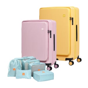 패밀리 트래블 세트 2 리옹 캐리어 66cm(25인치)+76cm(29인치)+6종파우치