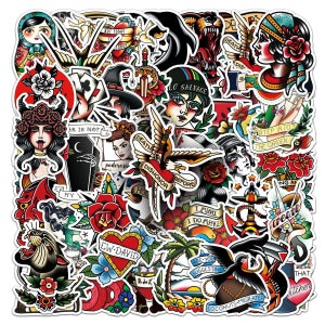 올드스쿨 타투 스티커