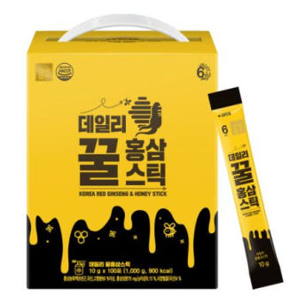 한국삼 <b>데일리 꿀홍삼스틱 10g</b> x 100포 100일분