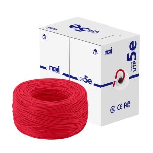 넥시 CAT5E UTP 랜케이블 박스 300m, 레드