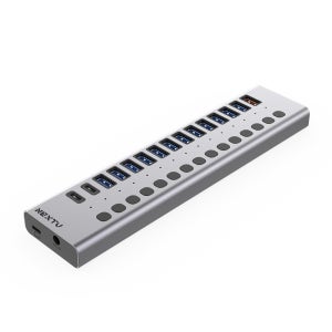 이지넷 17포트 멀티 포트 C타입 USB3.0 허브 SD카드 리더기 유이싱 UH3017