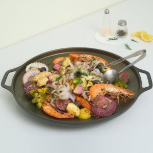 자이글 국산 캠핑 그리들 깊은 대형 전골 불판 노블 골드 그리들 36cm 인덕션겸용