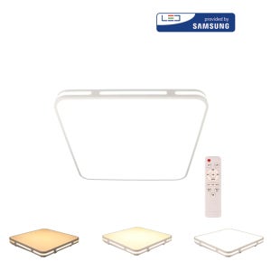 LED 사각 방등 누오보 75W 리모컨 삼색변환 디밍 시스템 거실 안방 아파트 교체