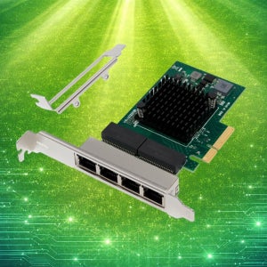 이지넷 PCIe x4 쿠퍼 RJ45 브로드컴 1G 서버 랜카드 래보넥 474DCP-BCM