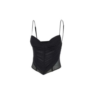 블루마린 블루마린 블랙 슬리브리스 탑 4C221A N0990