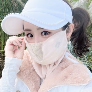 휴스토니 에어메쉬 방한 골프마스크 극세사 겨울 자외선차단 넥워머 목가리개 파크골프 국산