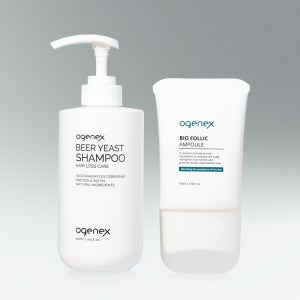오제닉스 탈모케어 SET (맥주효모샴푸500ml + 바이오폴릭탈모앰플100ml)