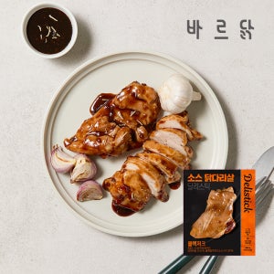 바르닭 딜리스틱 소스 닭다리살 블랙저크 21팩