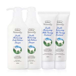 레이비 산양유 두피밸런싱 샴푸 470mlX2+밀크테라피 트리트먼트 220mlX2 4종 세트