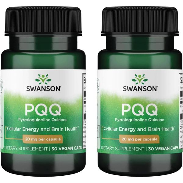 스완슨 <b>PQQ 피롤로퀴놀린 퀴논</b> 20mg 2팩 스완슨Ultra