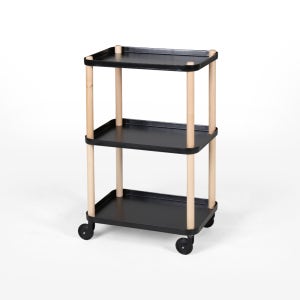 GRUET 트롤리 3단 블랙 3157.0797