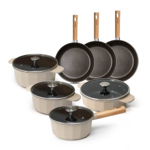 STOLTZ 슈톨츠 초코 냄비 프라이팬 IH 인덕션 패밀리 7종 세트 (편수18+양수20+양수24+전골24+팬24+팬28+팬30)