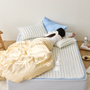 보국 전기요 탄소매트 카본 전기매트 온열 전기장판 소다블루 싱글