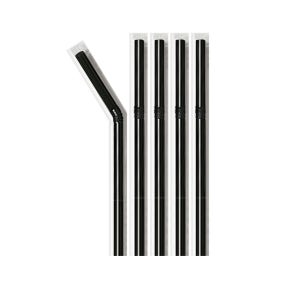 개별포장 자바라 빨대 검정 0.7x25cm, 500개입, 20개
