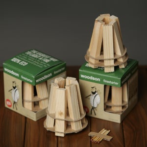 꾸버스 우드썬 착화제 캠핑 파이어스타터 숯 장작 화로대 불쏘시개 고체연료 1P