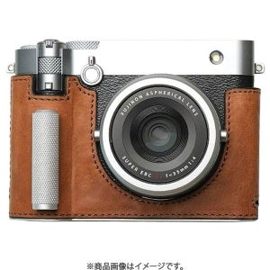 카메라 악세사리 일본 570895 ミスターストーン Mr.Stone 미스터스톤 후지필름 GFX100RF용 가죽케이스 빈티지풍 메탈그립장포함 레드브라운 PTBG001