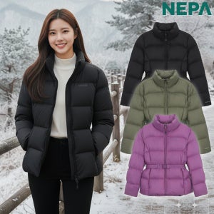 네파 패딩 에어써밋 미들 구스다운 자켓 여성