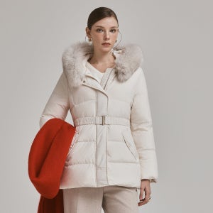 [예약판매 12/22 순차배송] 클래식 폭스퍼 벨티드 패딩점퍼_CVJDF4V01M