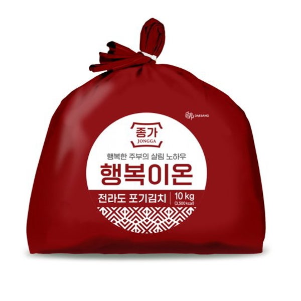 대상 종가집 전라도 행복이온 포기김치 10kg 1개
