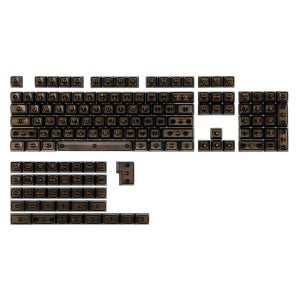 KiiBOOM 키붐 팬텀 81 98 투명 PC 키캡 세트 146 Pcs 블랙