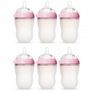 코모토모 Comotomo Natural Feel 2268g 병 6팩 - 핑크