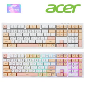 에이서 OKW244 저소음 멤브레인 유선 키보드 선셋 피치