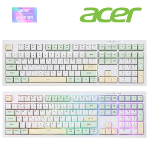 에이서 OKW244 저소음 멤브레인 유선 키보드 레몬밤